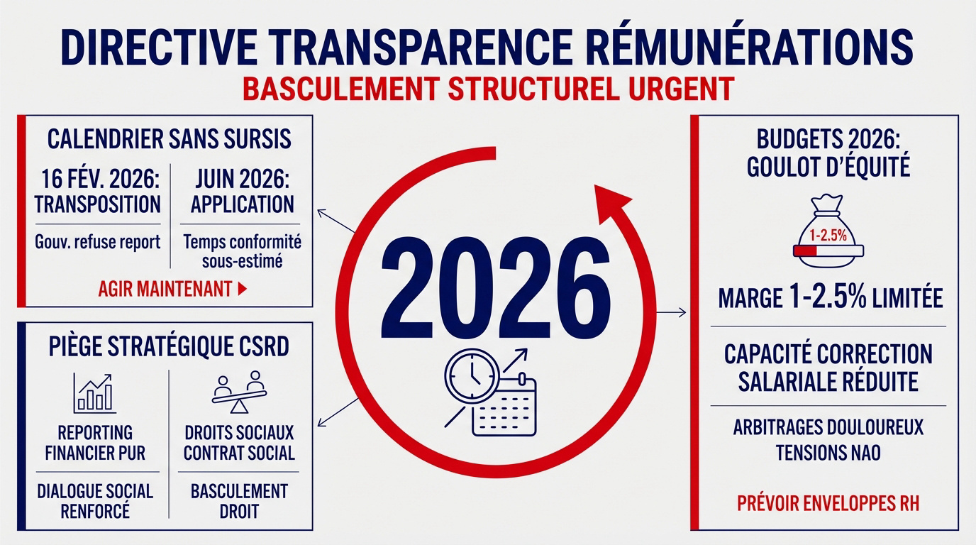 Directive européenne sur la transparence des rémunérations et équité salariale 2026