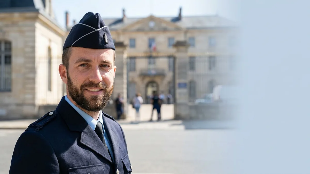 Devenir gendarme : officier de la Gendarmerie Nationale en uniforme