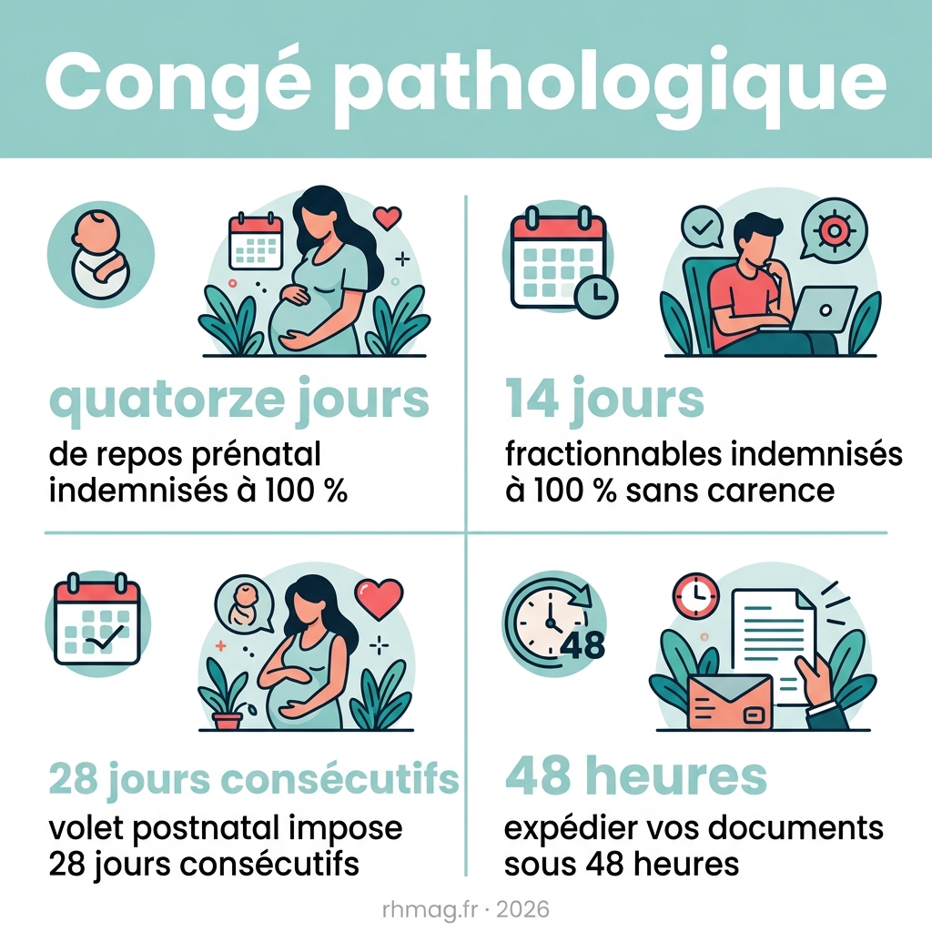 Infographie — congé pathologique