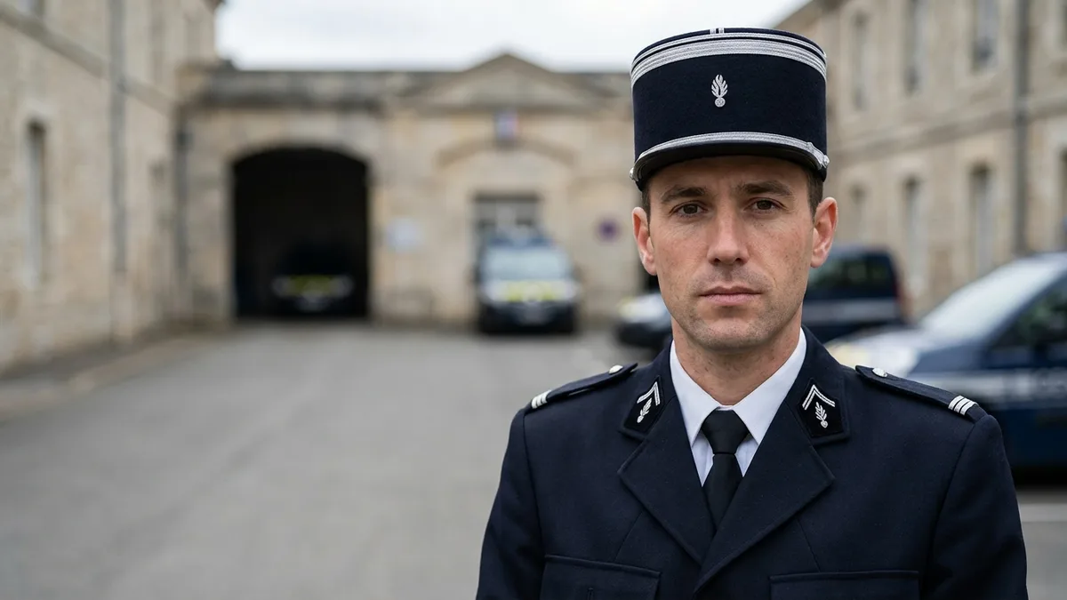 Sous-officier de gendarmerie en uniforme