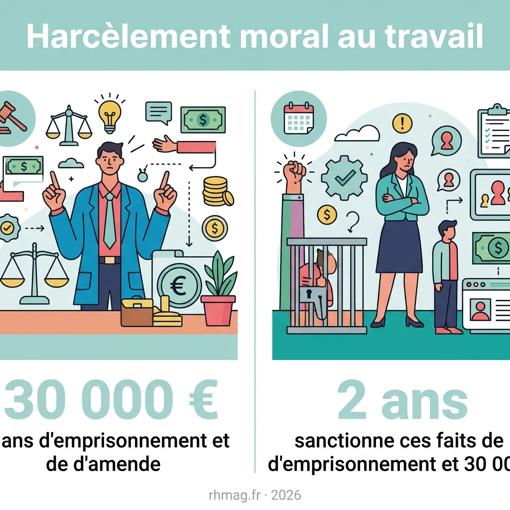 Infographie — harcèlement moral au travail